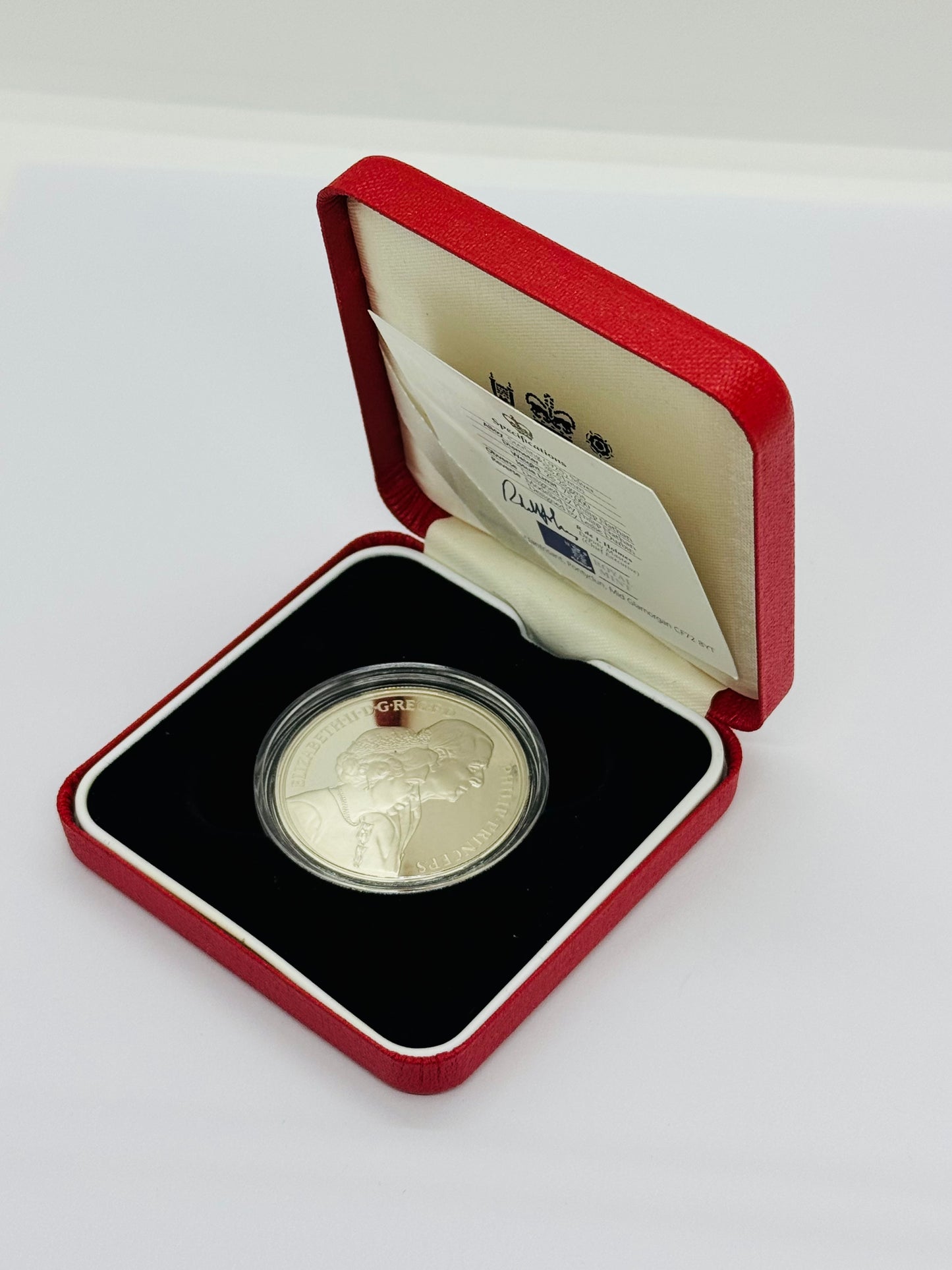 1997 Golden Wedding Anniversary Silver Proof Five Pound Crown