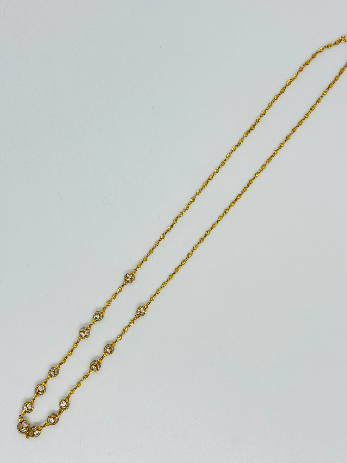22k Station Necklace