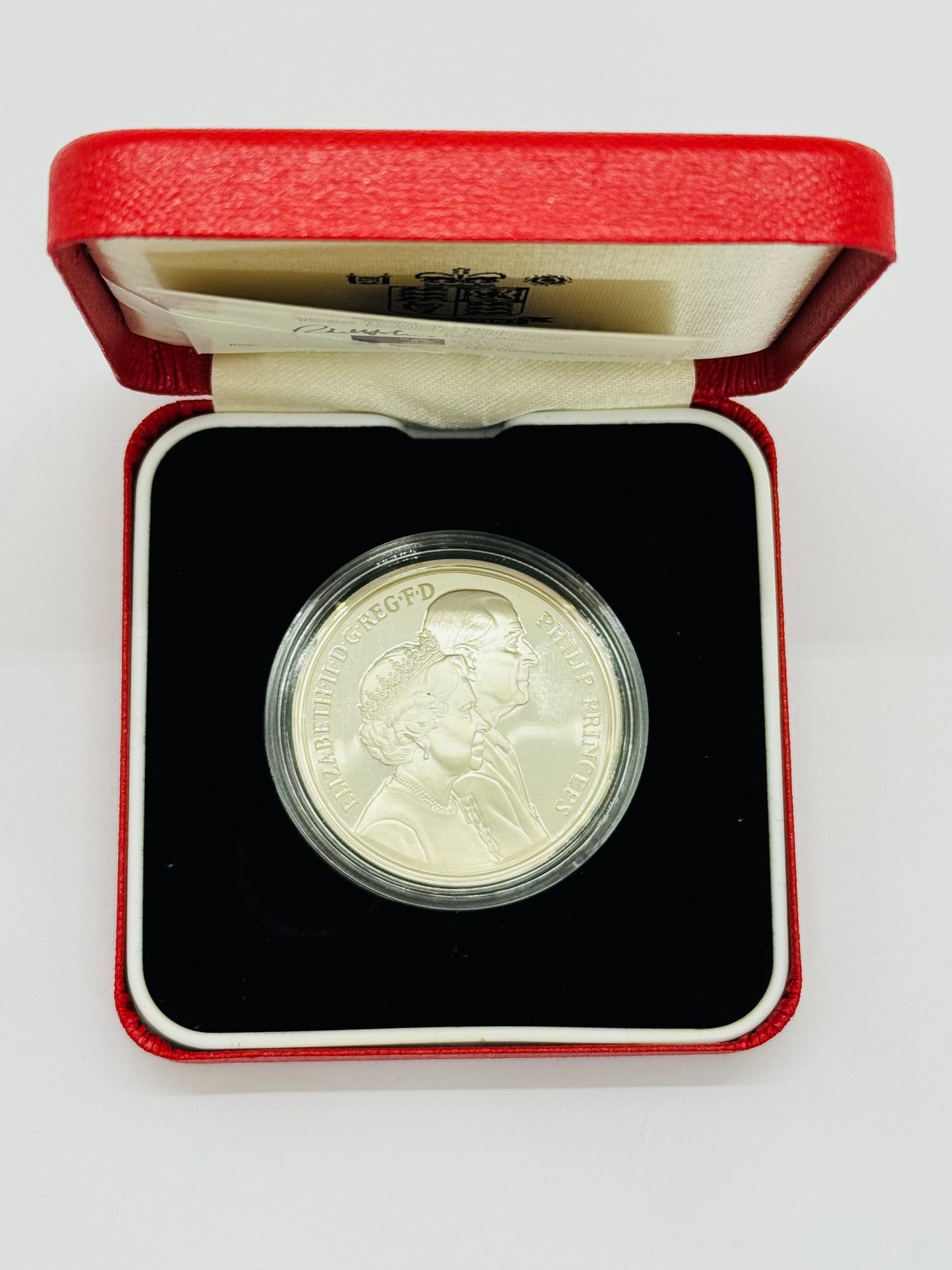 1997 Golden Wedding Anniversary Silver Proof Five Pound Crown