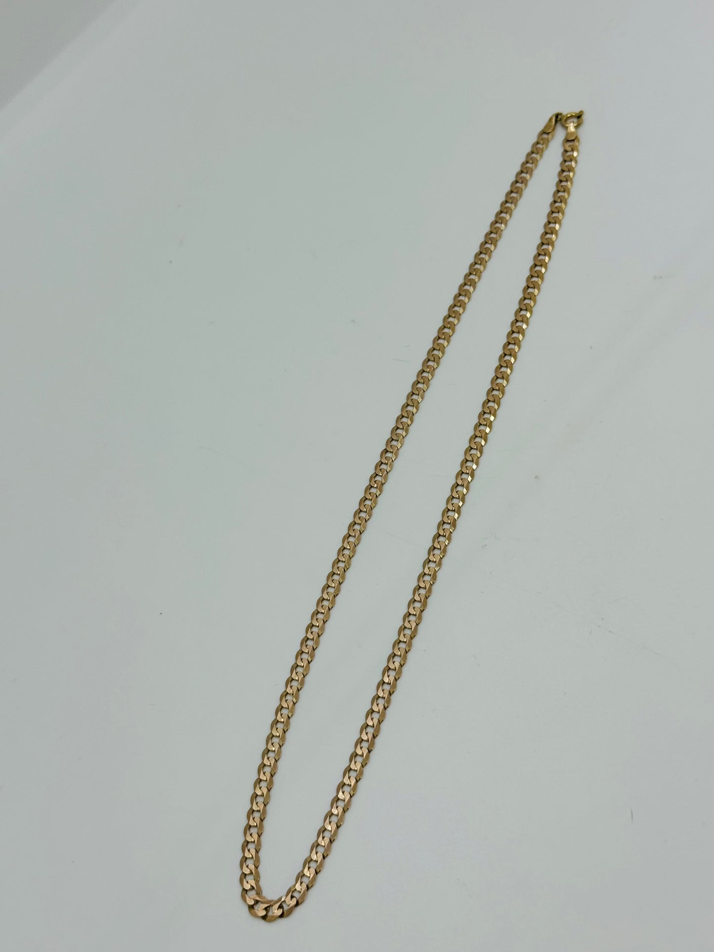 9ct Yellow Gold Flat Curb Chain