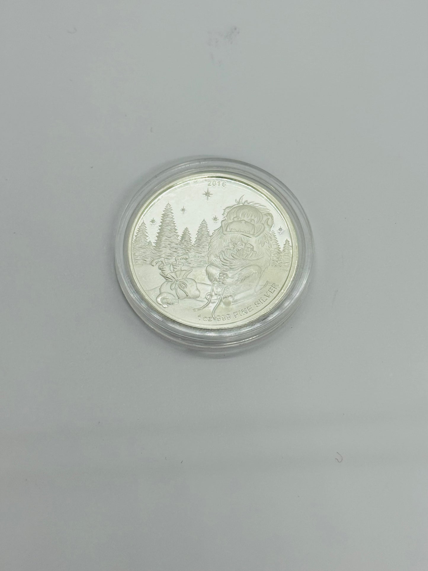 2016 "Merry Christmas" Yeti 1oz Silver Round