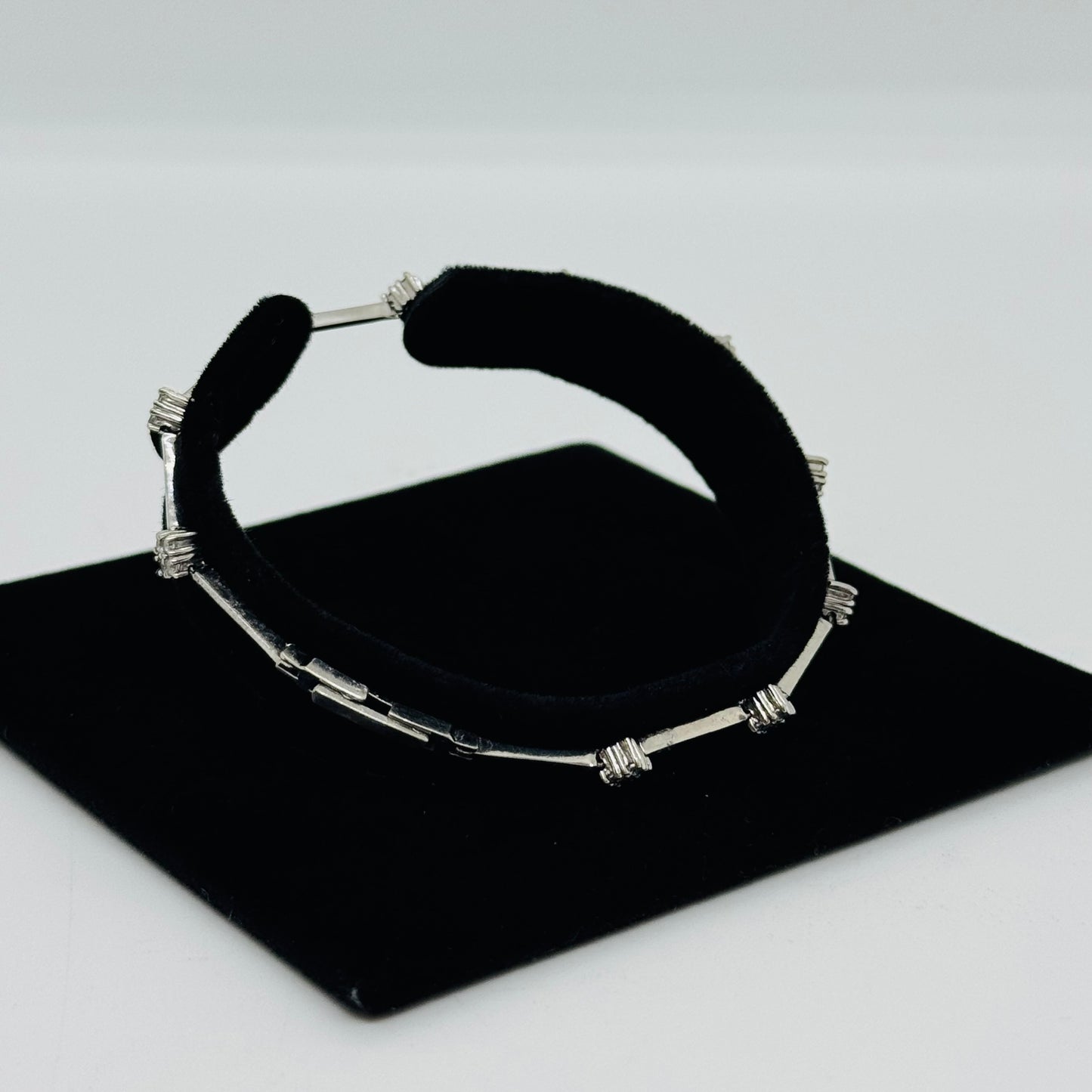 9ct White Gold Cubic Zirconia Set Bracelet