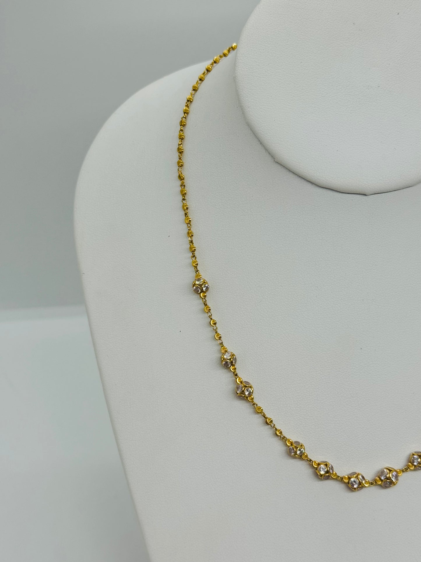 22k Station Necklace