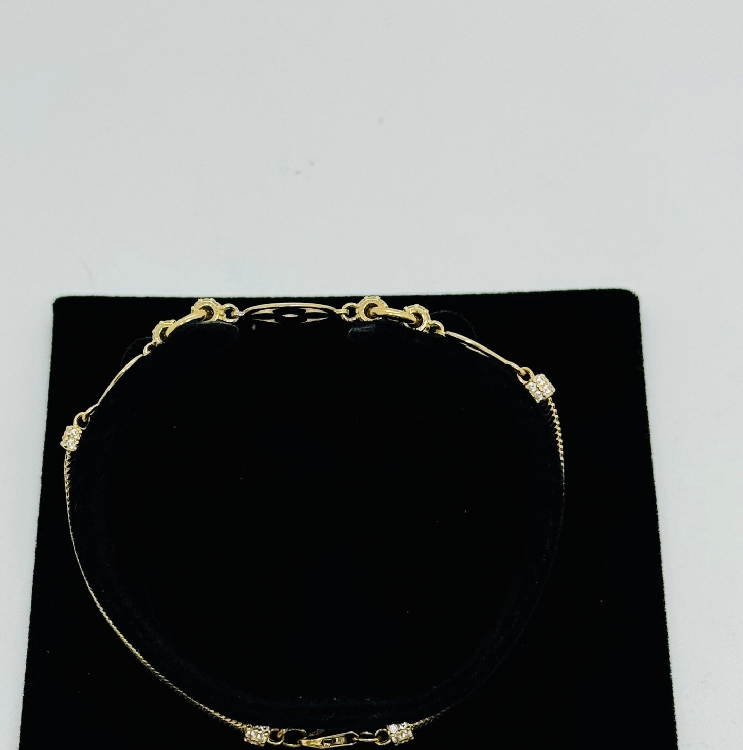 14k Clover & Heart Motif Bracelet