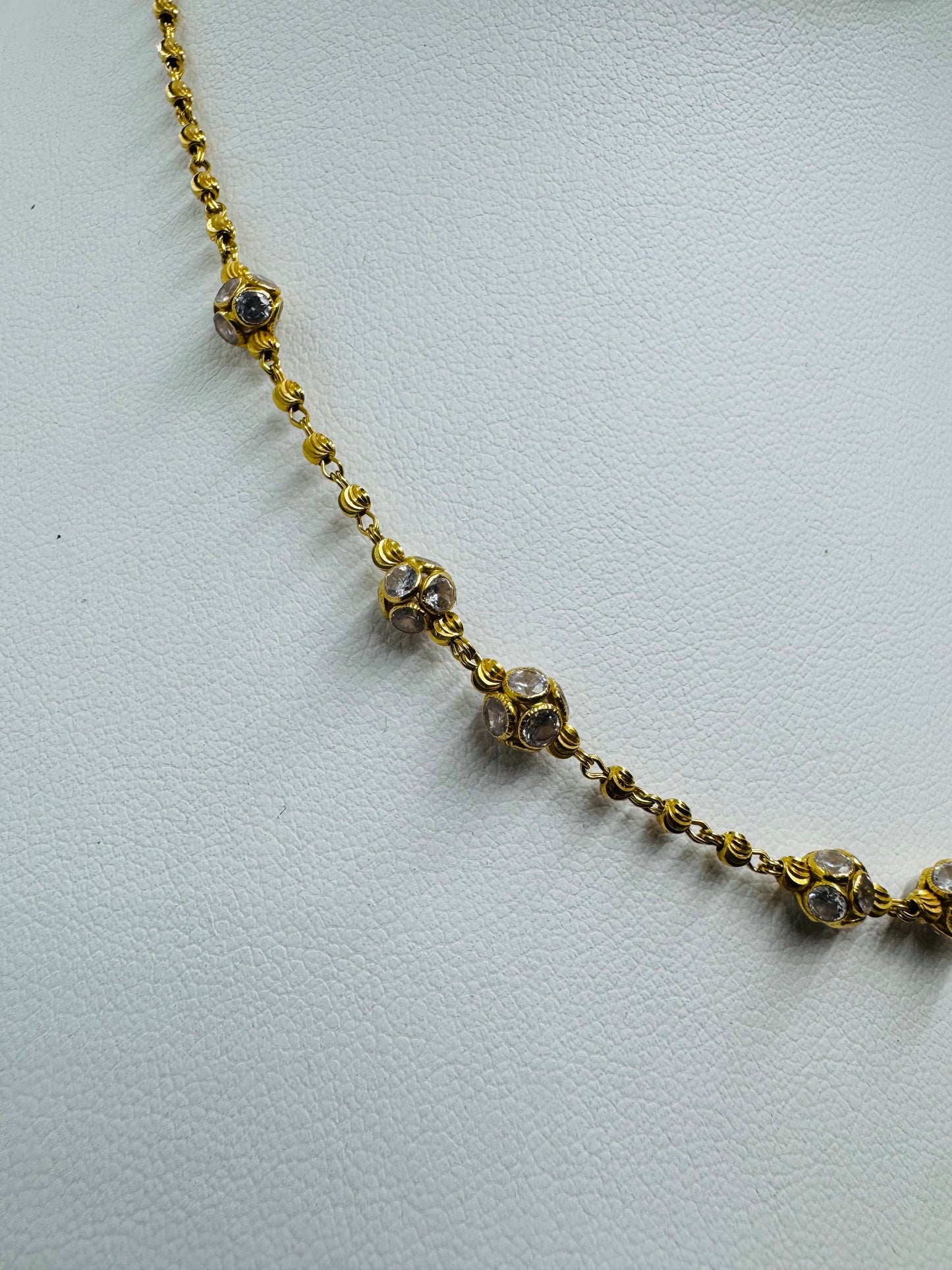 22k Station Necklace