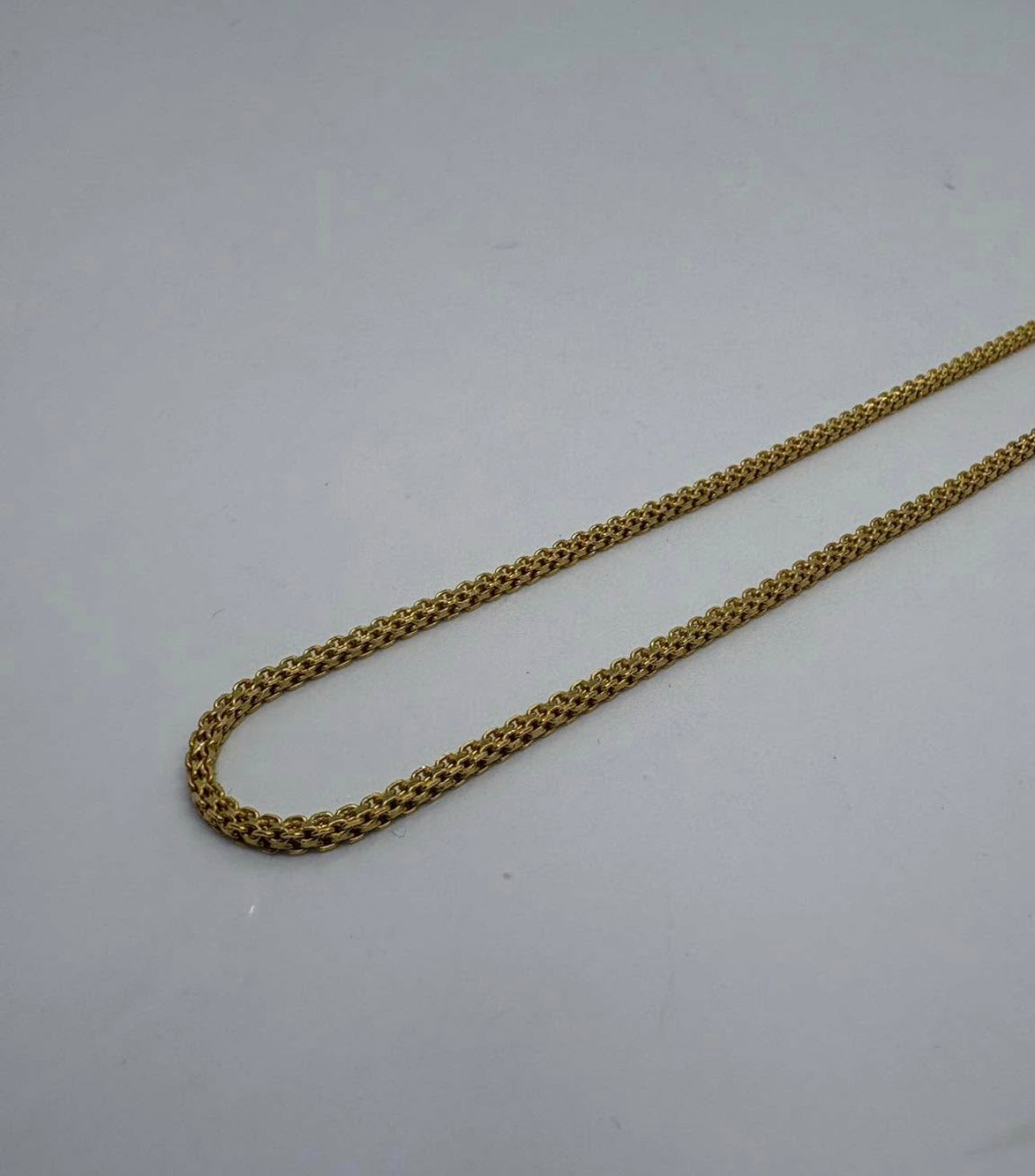 22ct Hallmarked Yellow Gold Woven Link Chain Necklace