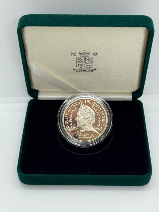 Queen Elizabeth The Queen Mother Centenary Year - Silver Piedfort Crown