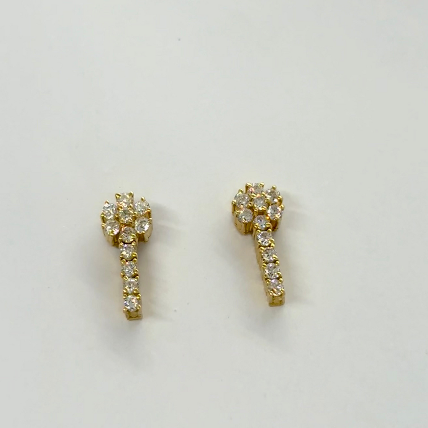 Asian Gold CZ Set Earring