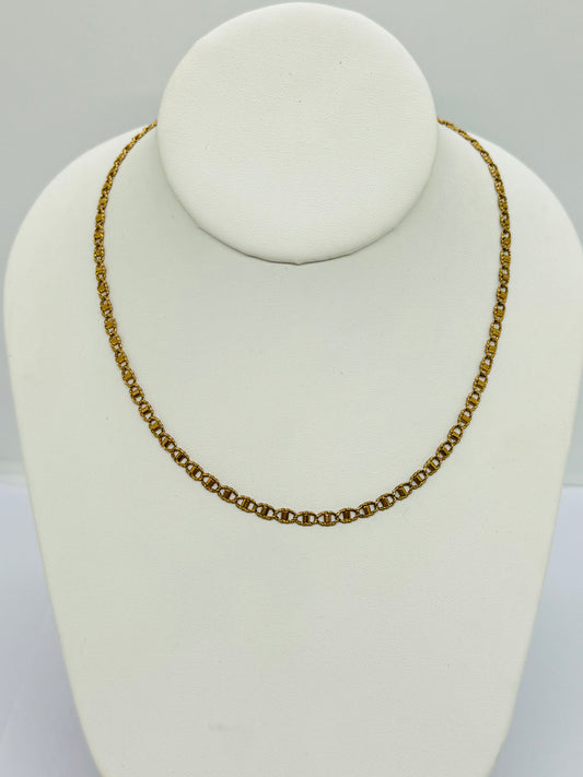 9ct Fancy Link Necklace