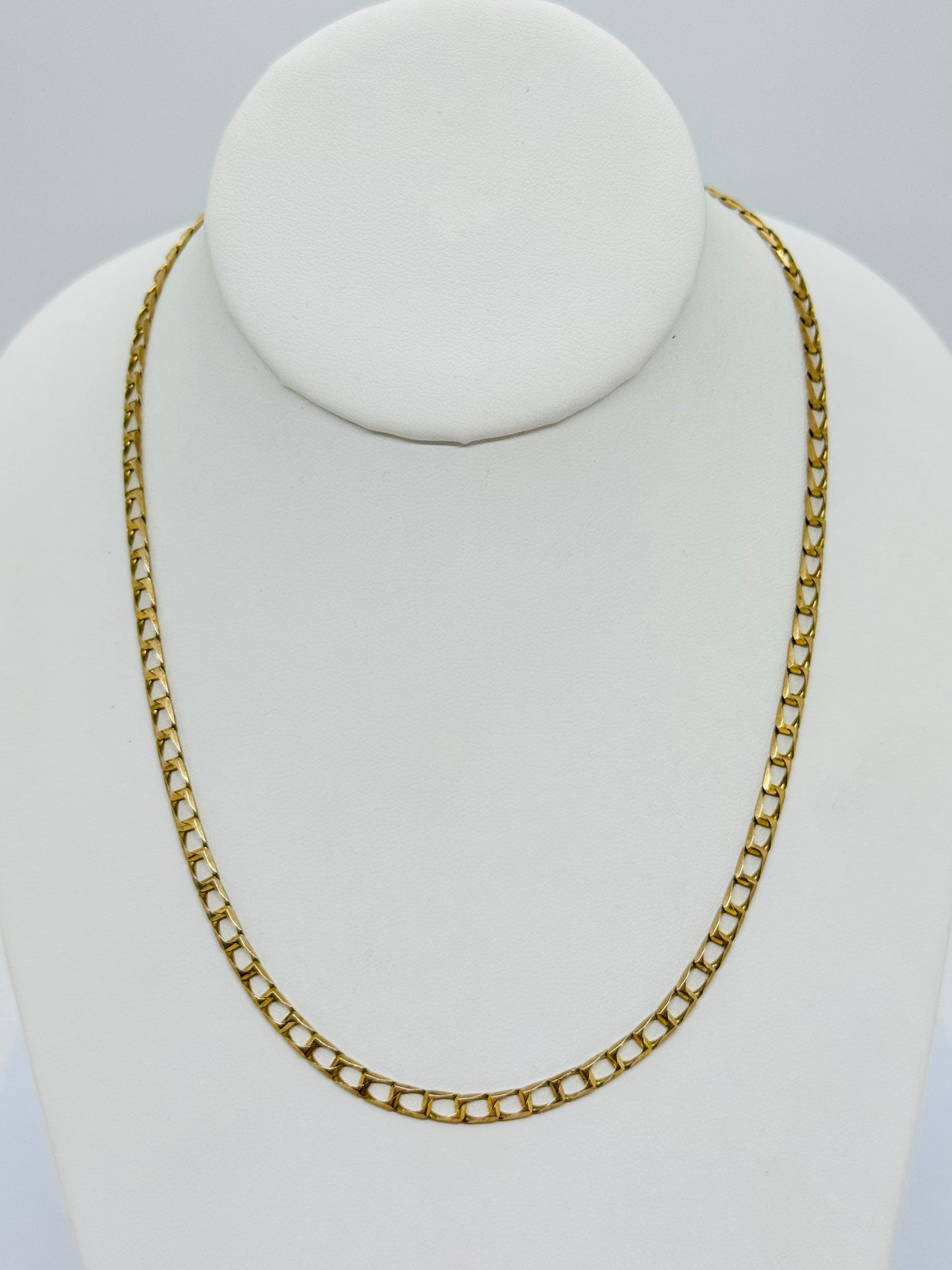 9ct Square Curb Necklace