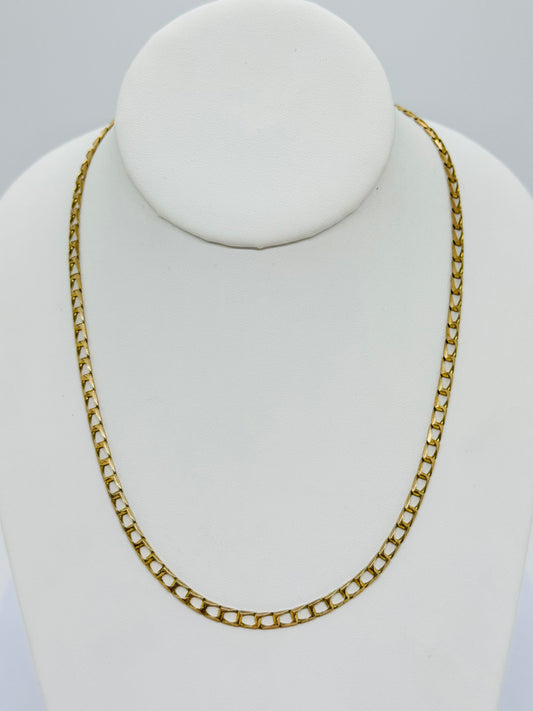 9ct Square Curb Necklace