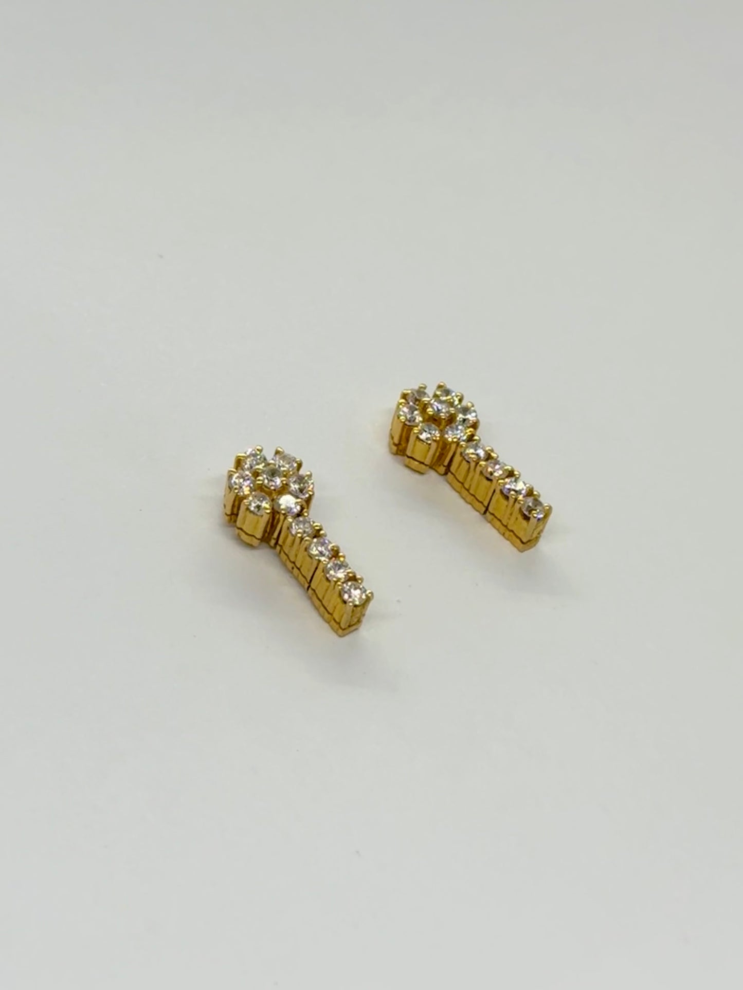 Asian Gold CZ Set Earring