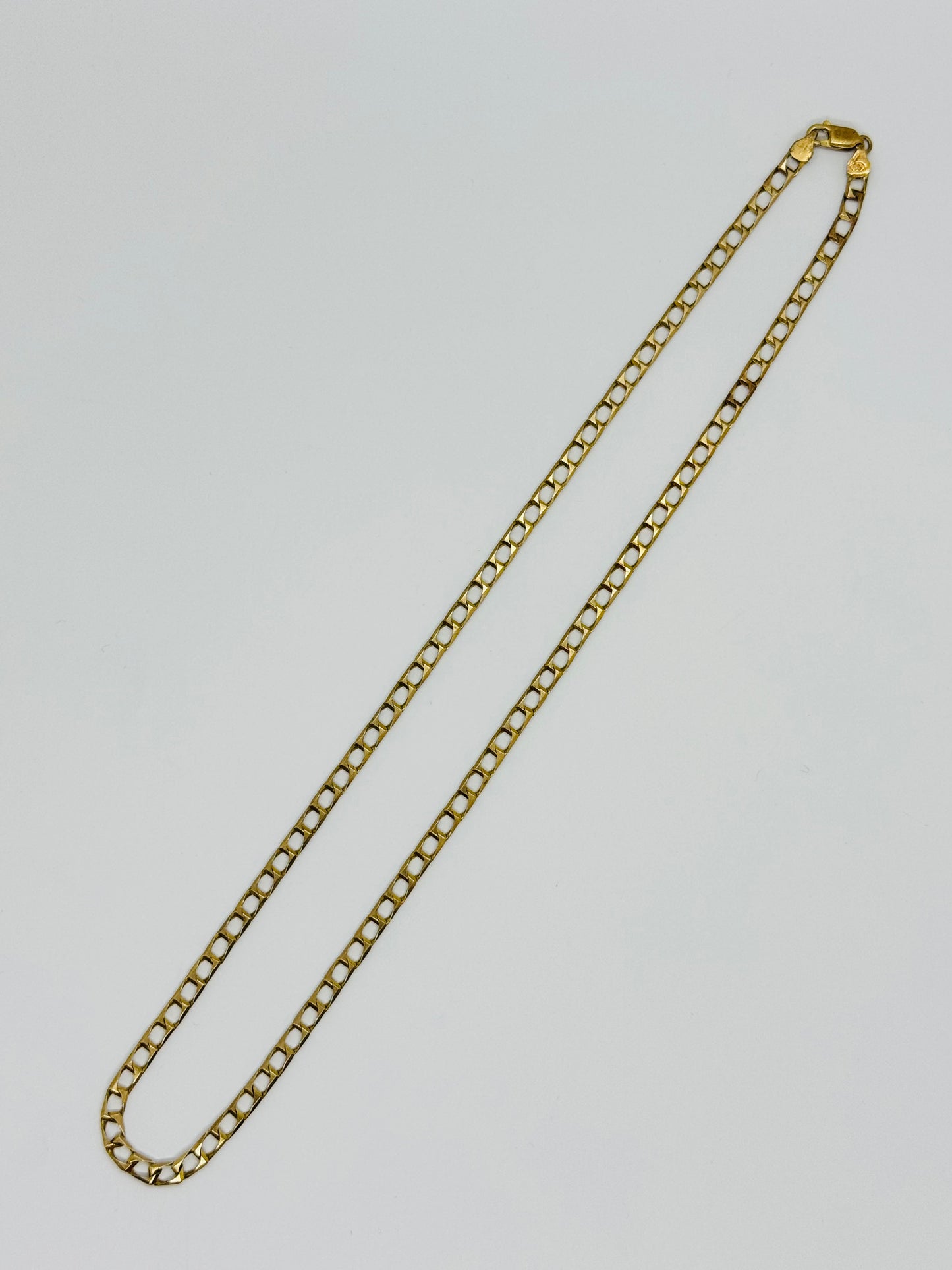 9ct Square Curb Necklace