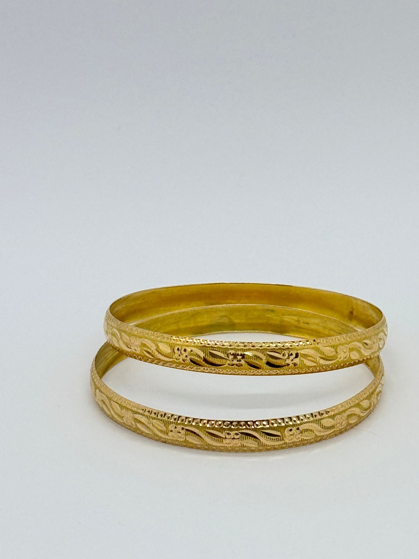 Asian Gold Patterned Bangles