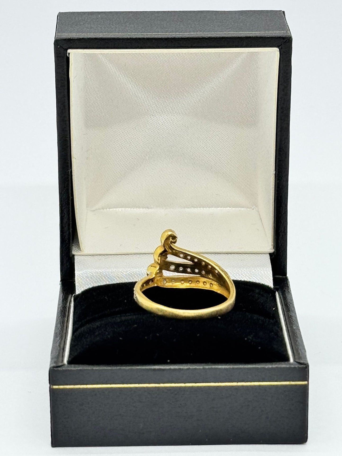 Asian Gold Stone Set  Waves Ring