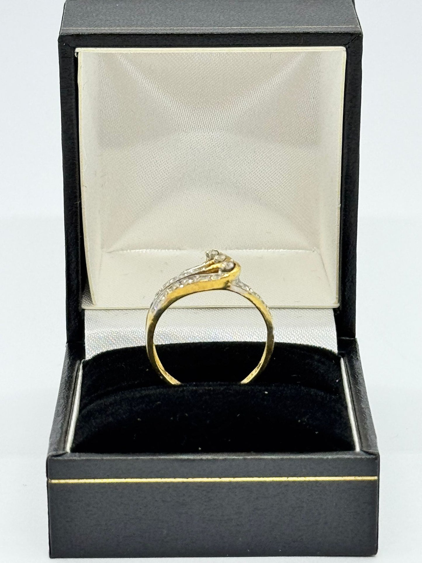 Asian Gold Stone Set  Waves Ring