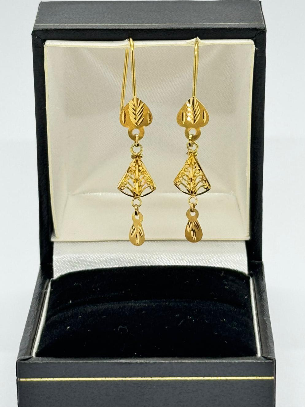 Asian Gold Droop  Earrings