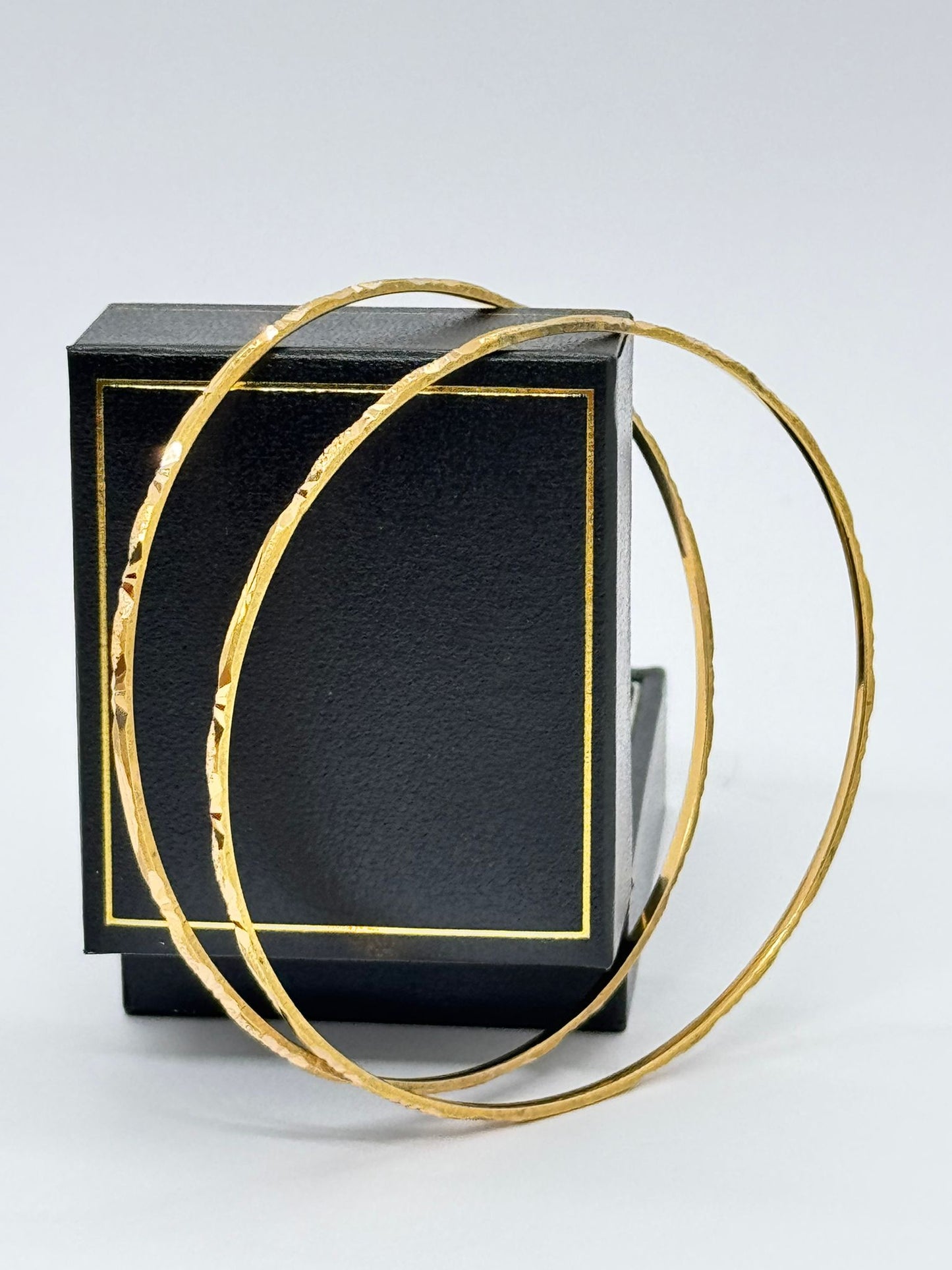 21ct Diamond Cut Bangles