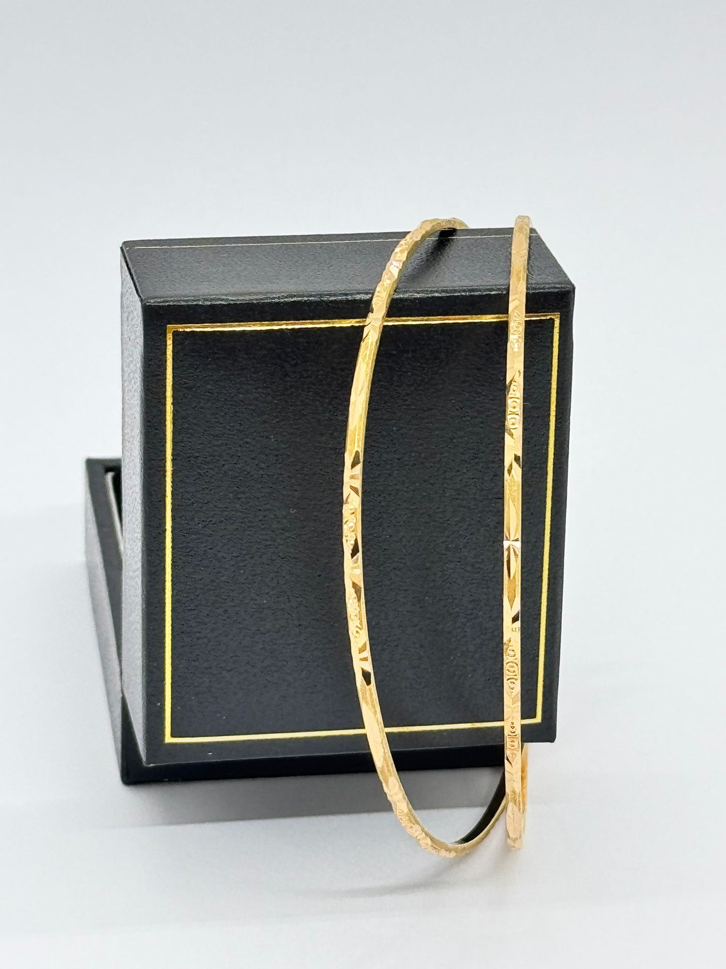 21ct Diamond Cut Bangles