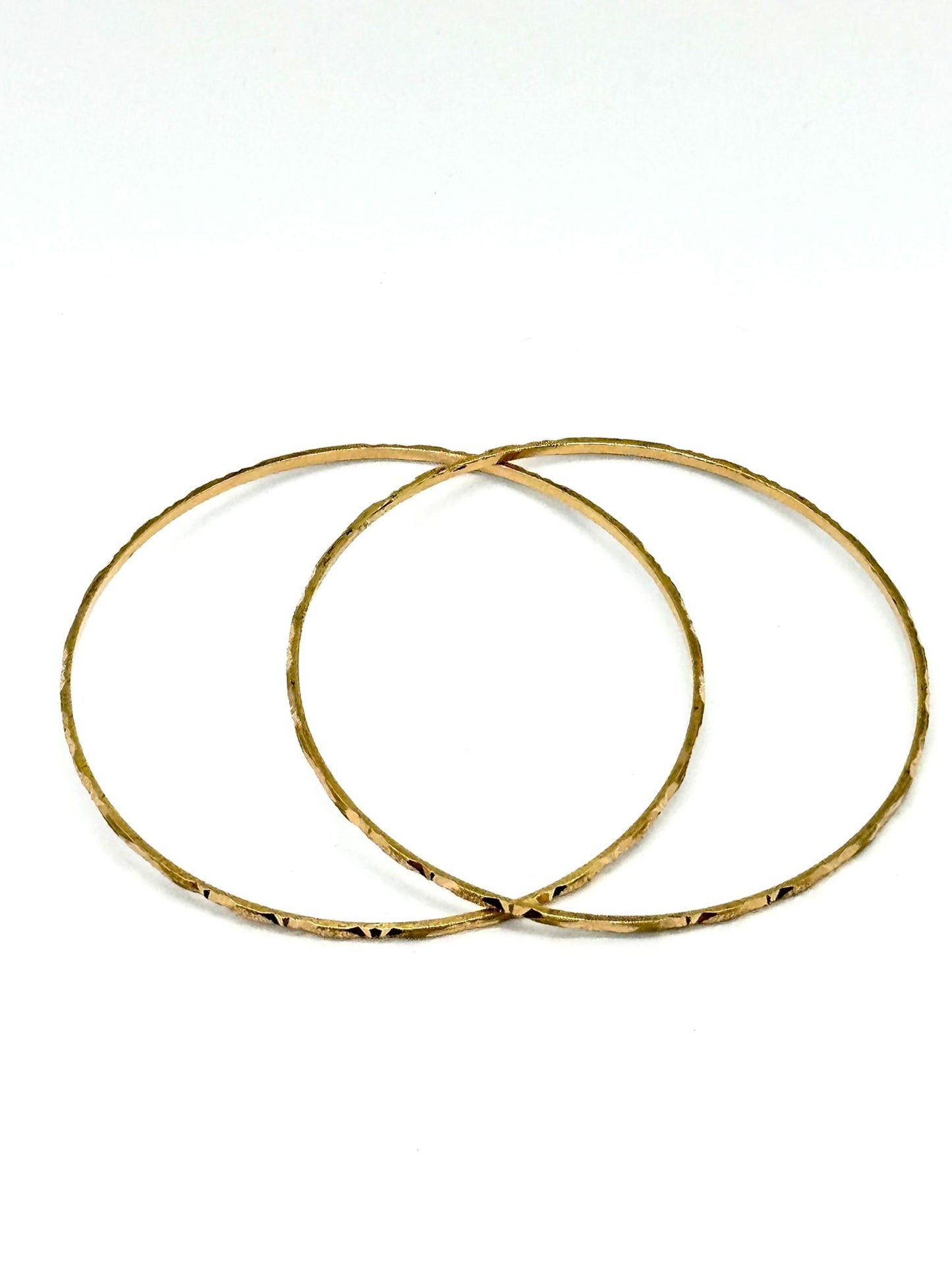 21ct Diamond Cut Bangles