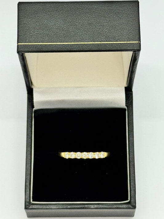 18ct Half  Eternity Diamond Ring