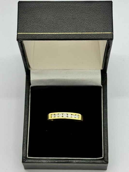18ct Diamond  Half Eternity  Ring